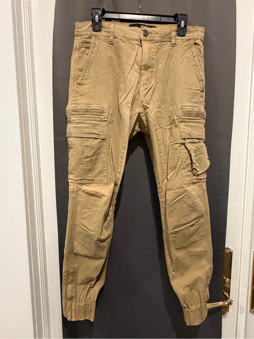 Cotton On Urban Jogger Men’s 32x31 Khaki Cargo Utility Jogger Pants Tan